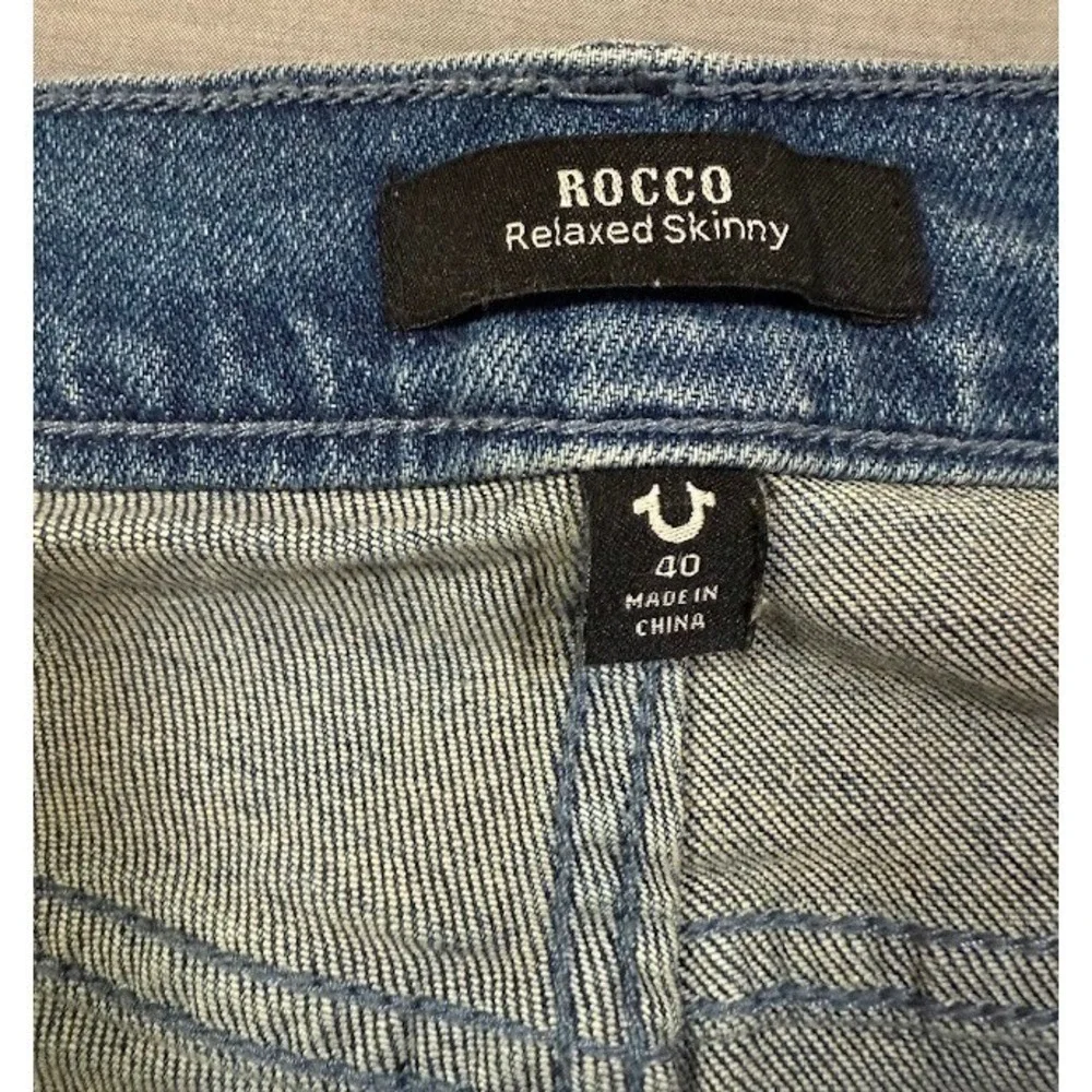 True Religion Rocco Moto Shorts Mens‎ 40 Whiskered Frayed Hem 40X12.